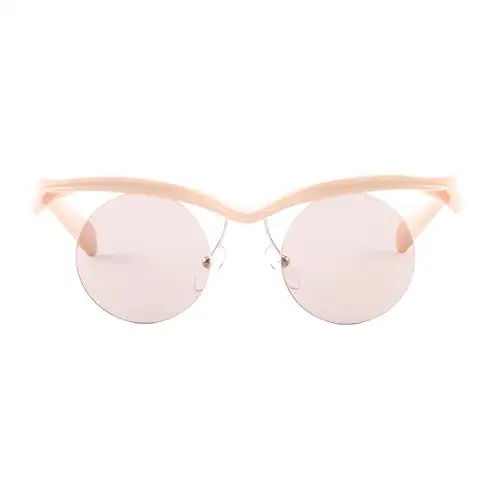 PRADA Eyewear Runway Semi rimeless Frame Sunglasses