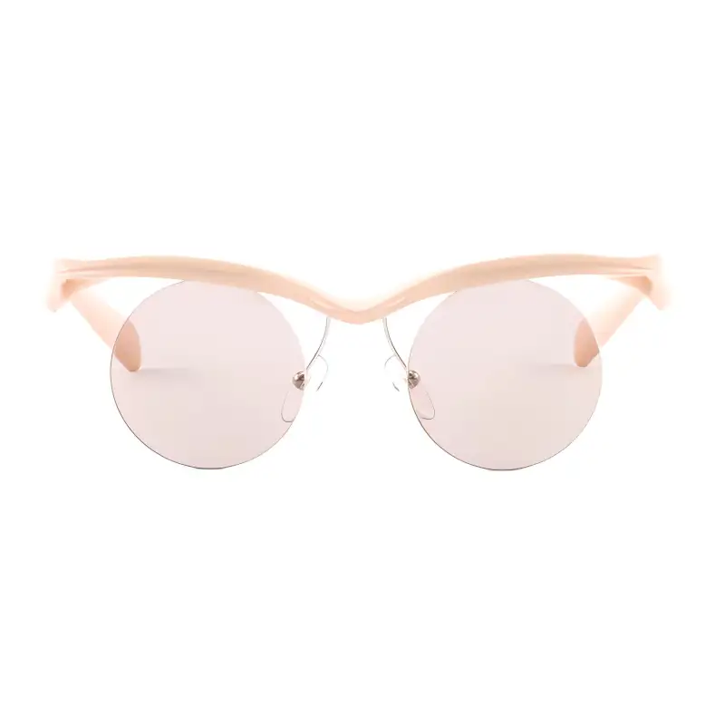 PRADA Eyewear Runway Semi rimeless Frame Sunglasses