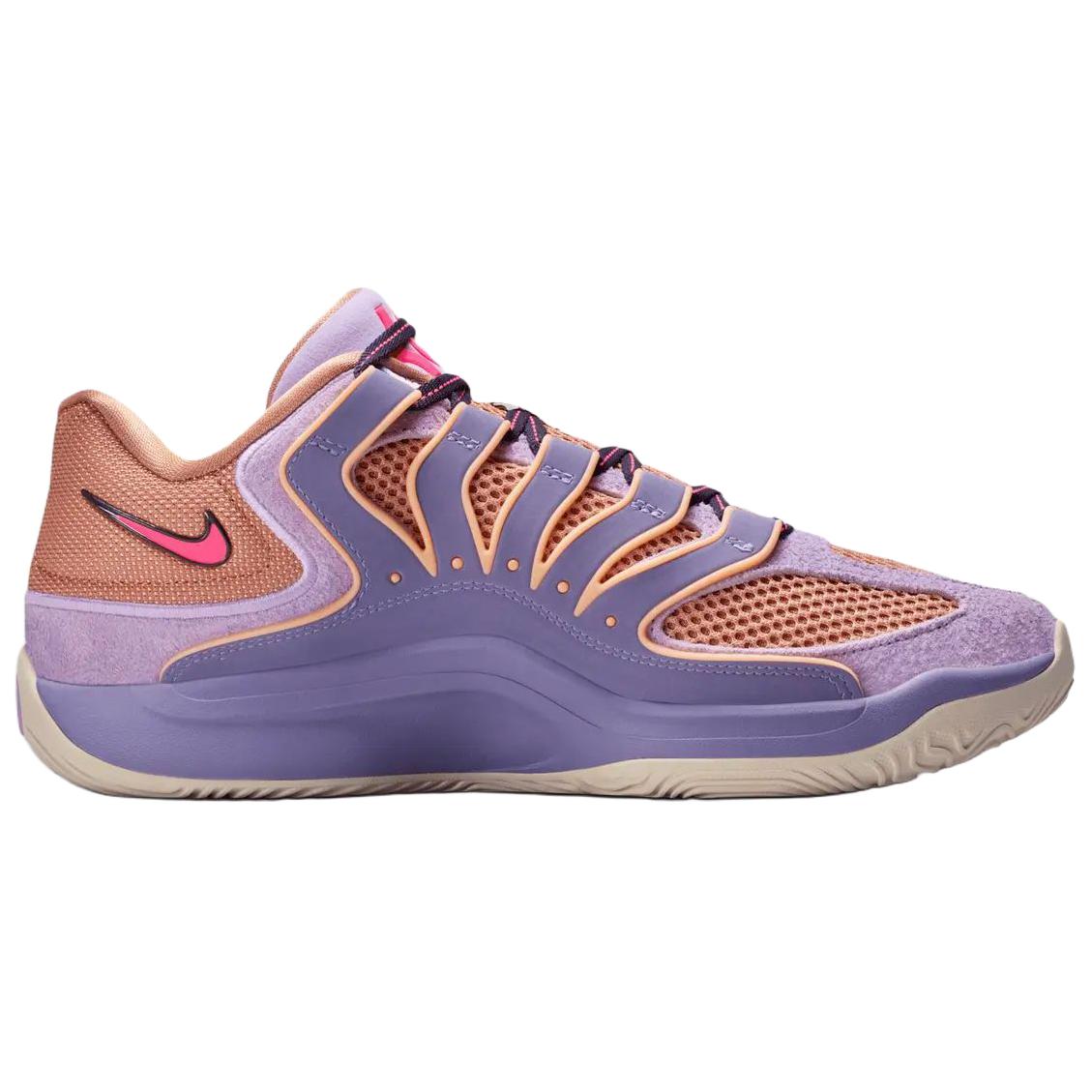 Nike Kd 18 Breathable Basketball Shoes Unisex Purple Orange - photo 2
