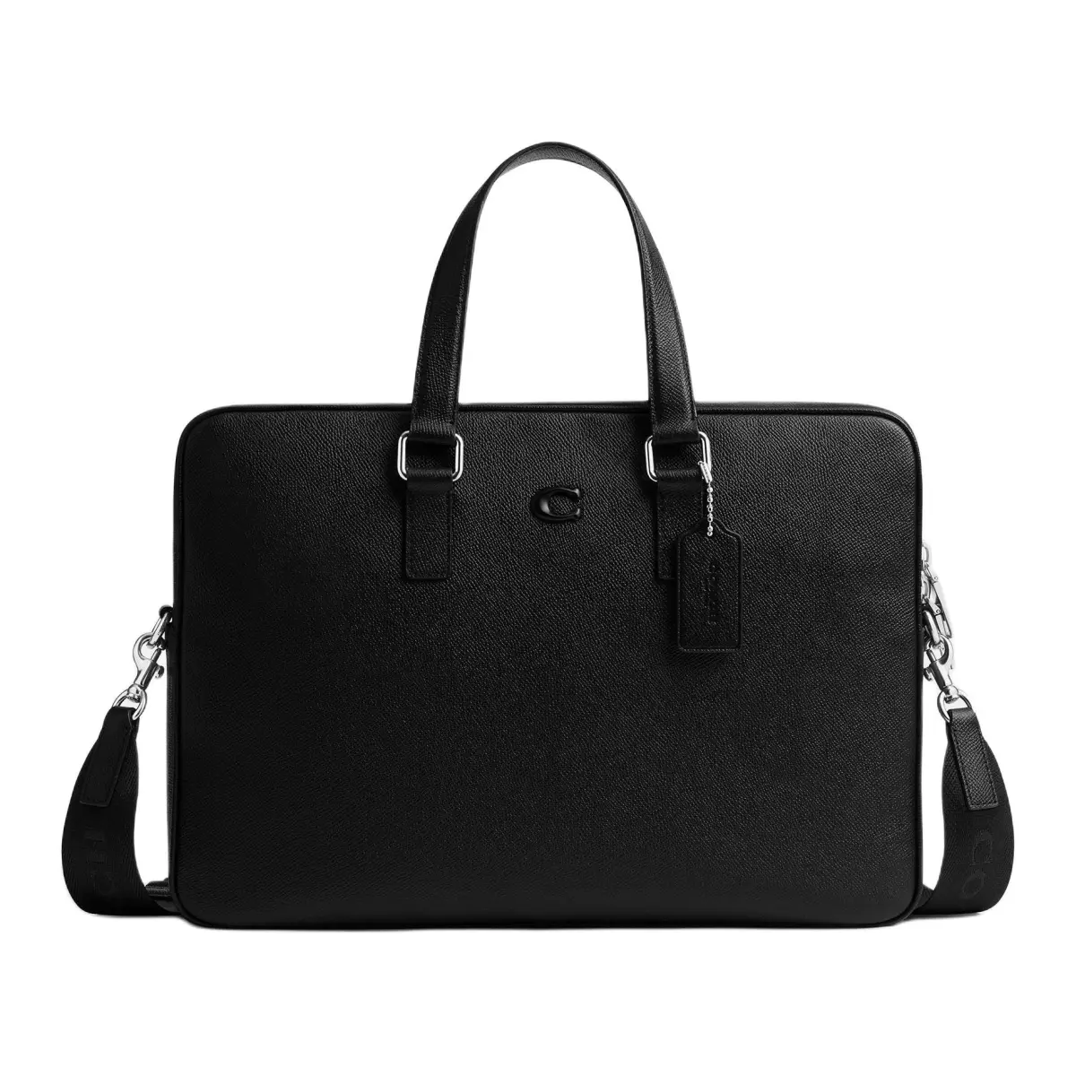 COACH Cow Leather Briefcase Large Men's Black