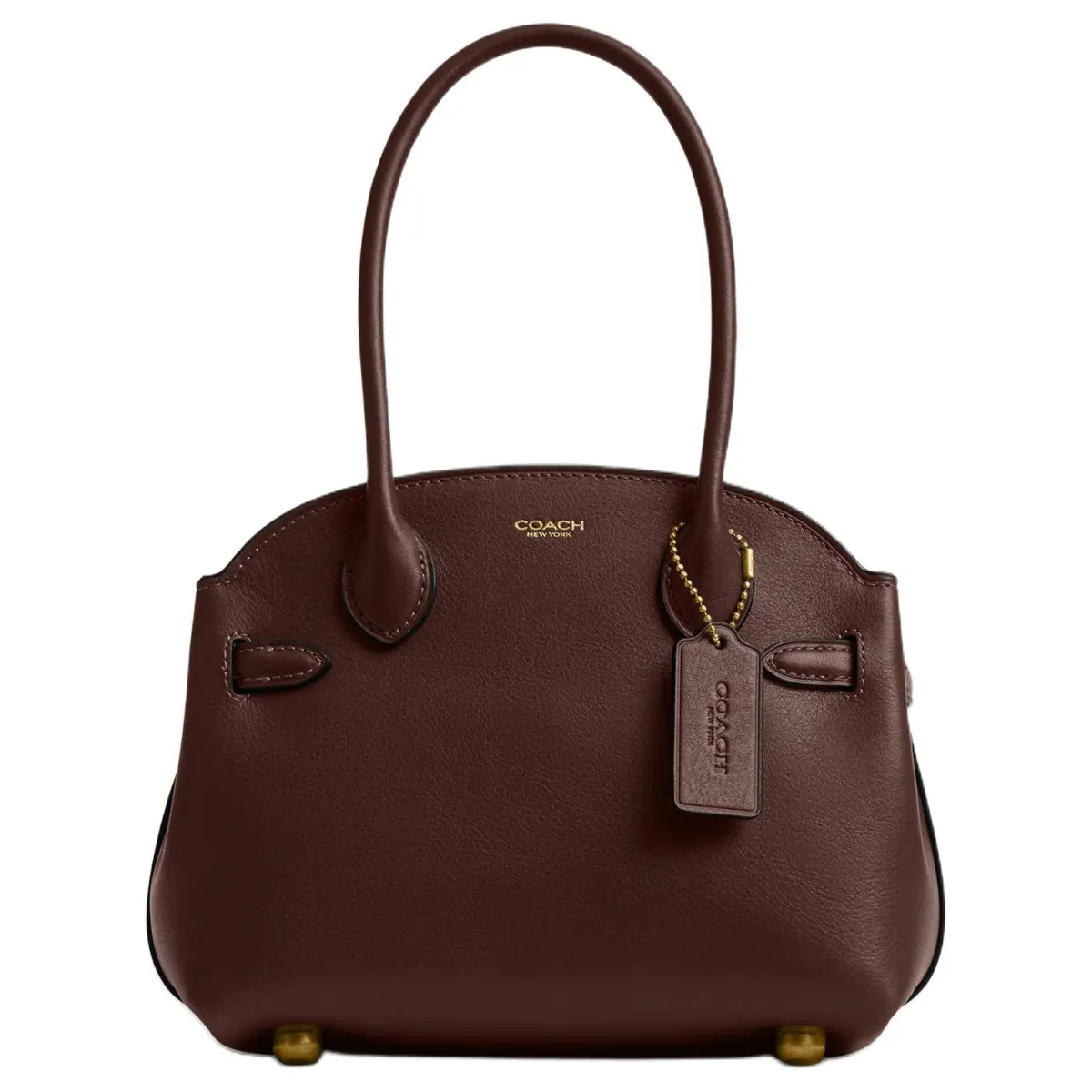 COACH Empire Carryall Cow Leather Handbags Women's Maple Leaf