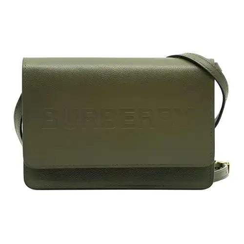 Burberry Calfskin Crossbody Bag, Shoulder Bag Women's Green