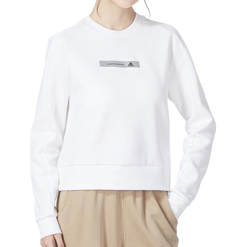 Женская свитшот adidas Ust Swt Oct T1 Logo (белый)