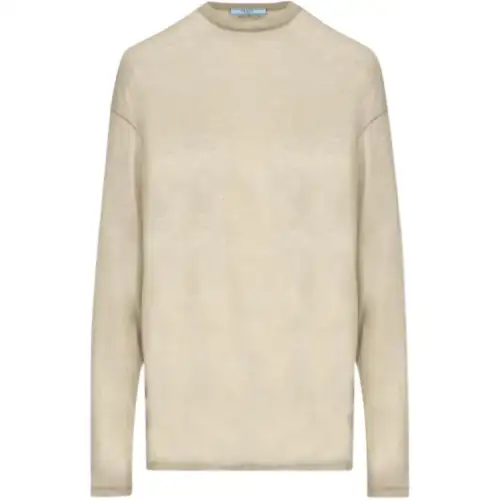 Prada Long-Sleeved Crewneck T-Shirt