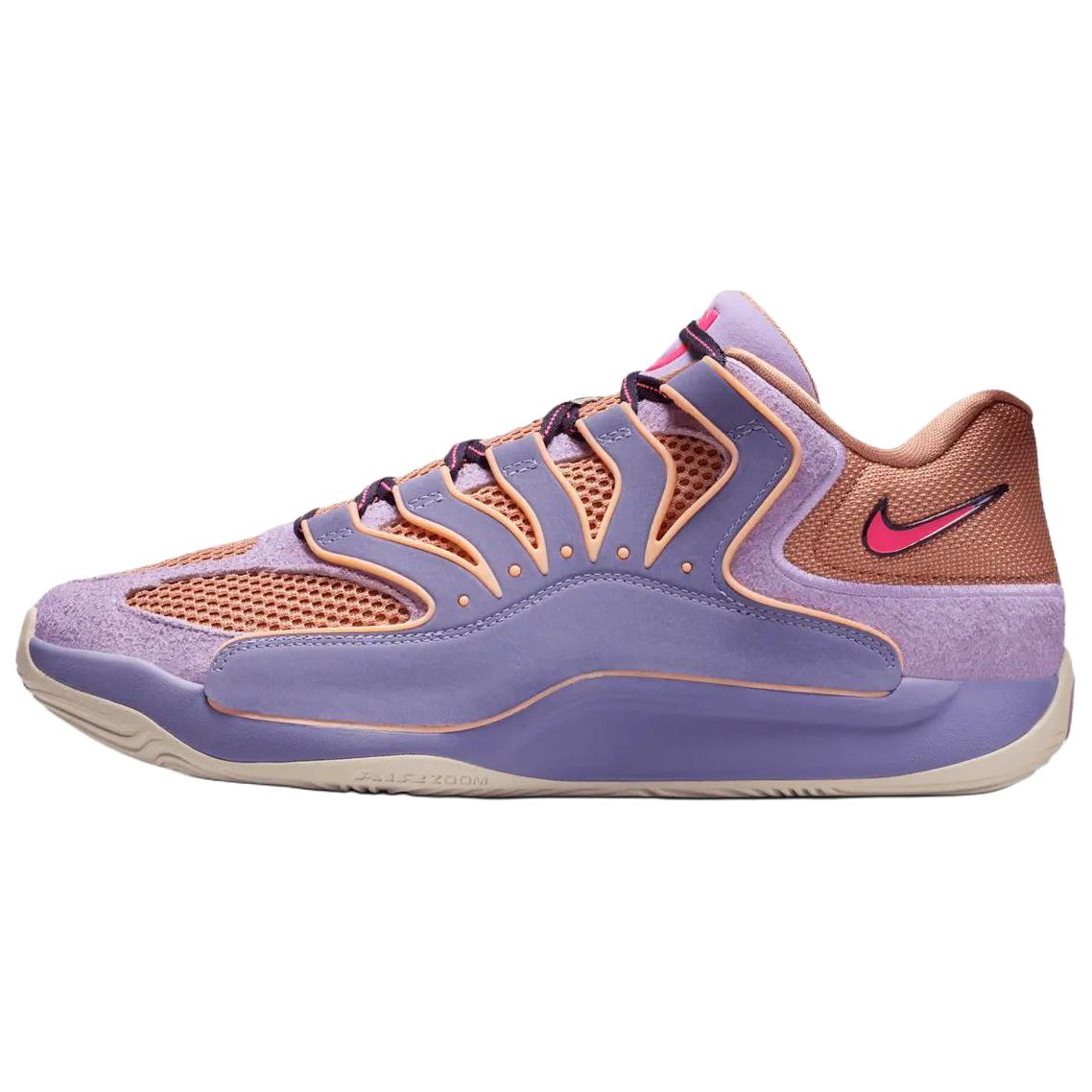 Nike Kd 18 Breathable Basketball Shoes Unisex Purple Orange