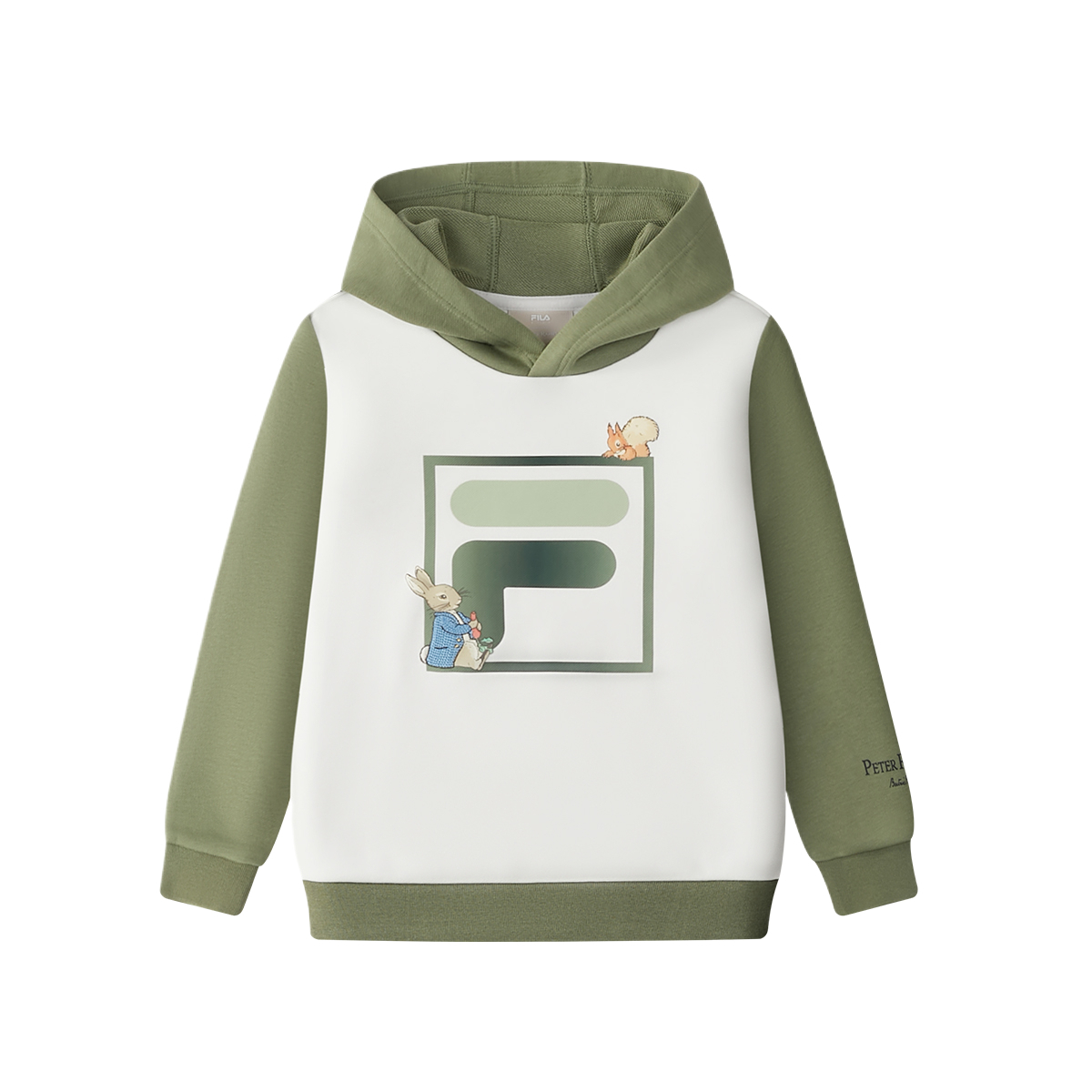 Мужское худи Fila KIDS x Peter Rabbit WHITE LINE (белое)