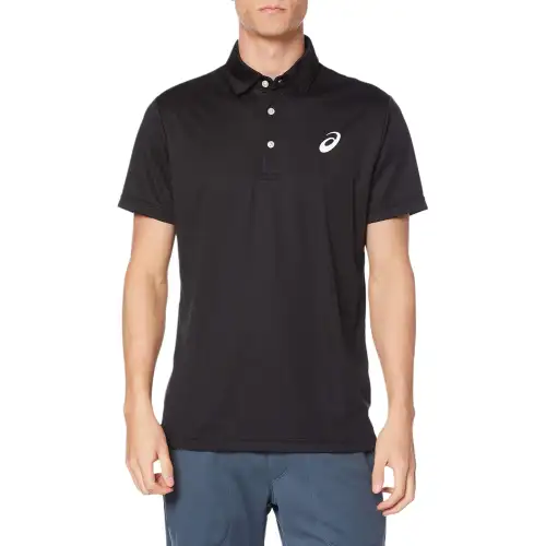 ASICS Polo Shirts Men's Blue Polo Collar Moderate Other