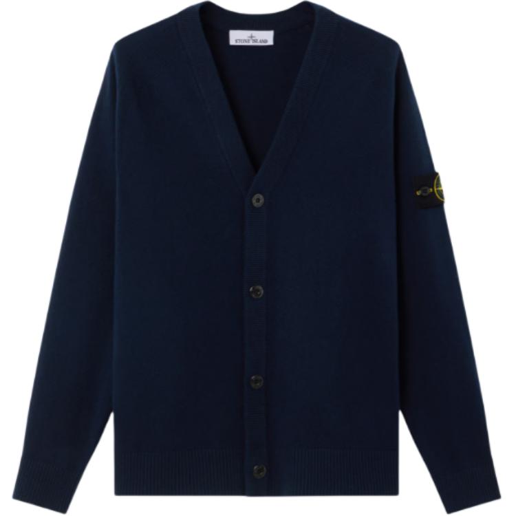 Мужской кардиган STONE ISLAND Logo (черный)