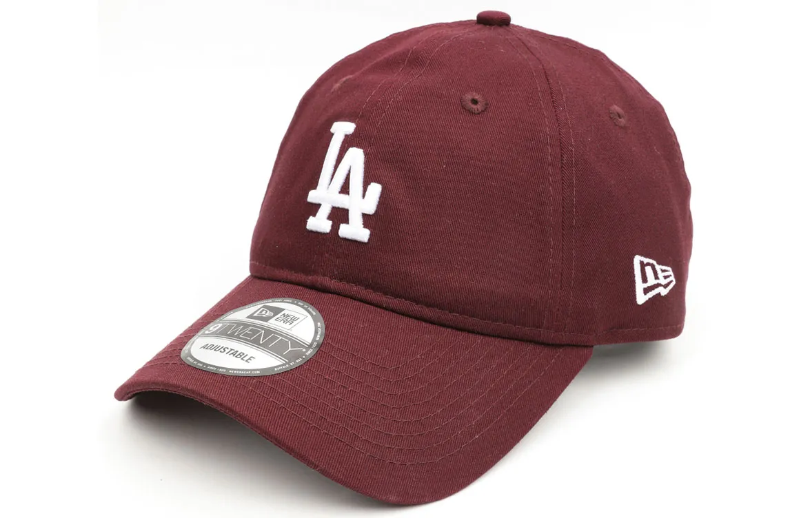 New Era Cotton Baseball Caps Unisex Burgundy
