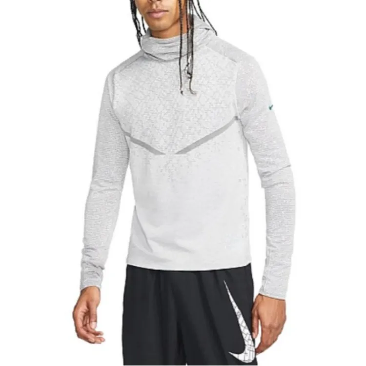 Nike Sweatshirts Men's Gray Hooded Moderate Other