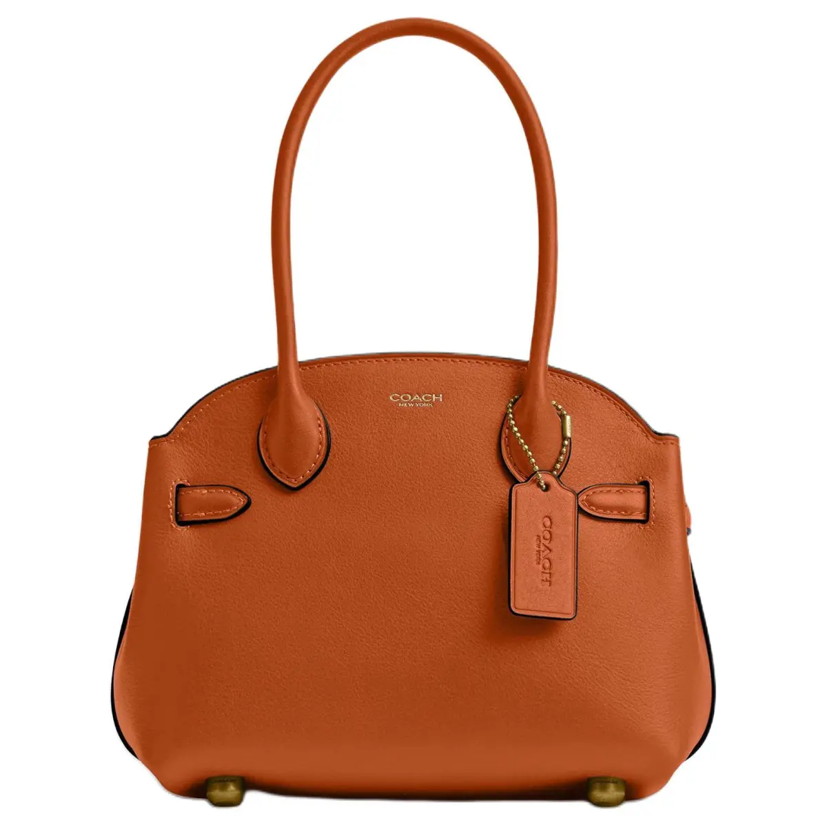 COACH Empire Carryall Cow Leather Handbag Small Women's Toffee