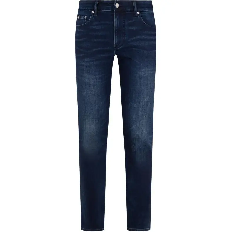 Calvin Klein Jeans Men's 1BJ-Denim Dark Blue Moderate Straight Fit Pants