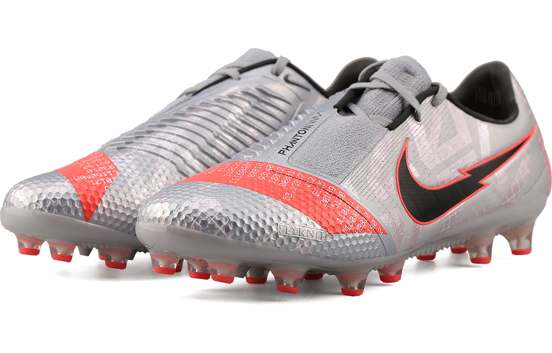Футбольные бутсы Nike Phantom Venom Elite Pro AG (серыйоранжевый) — фото 2