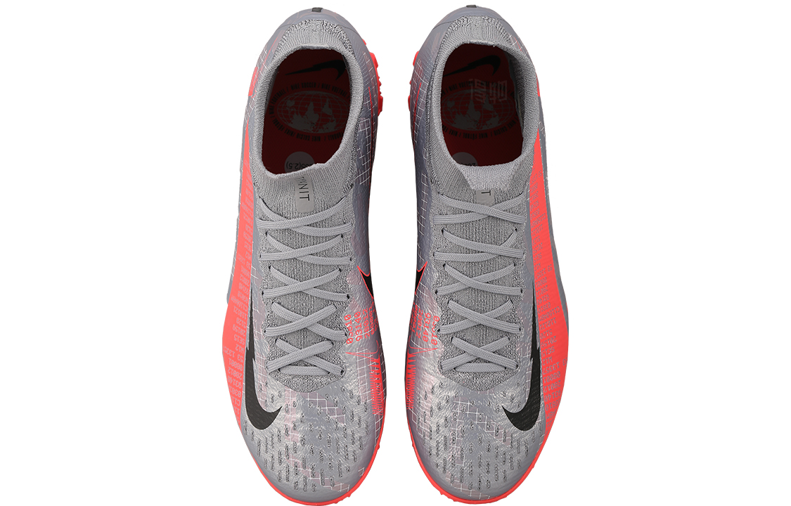 Футбольные бутсы Nike Mercurial Superfly 7 TF (серо-оранжевые) — Серыйоранжевый — фото 3