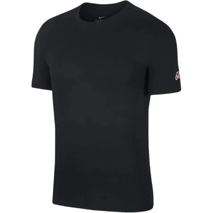 Nike T-Shirts Men's Black Crew Neck Moderate