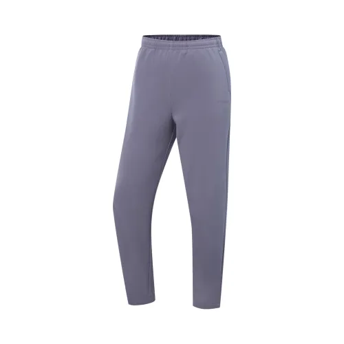 Li Ning Fitness Series Fleece Lined Thermal Athleisure Stitching Elastic Lace Up Casual Pants Women's