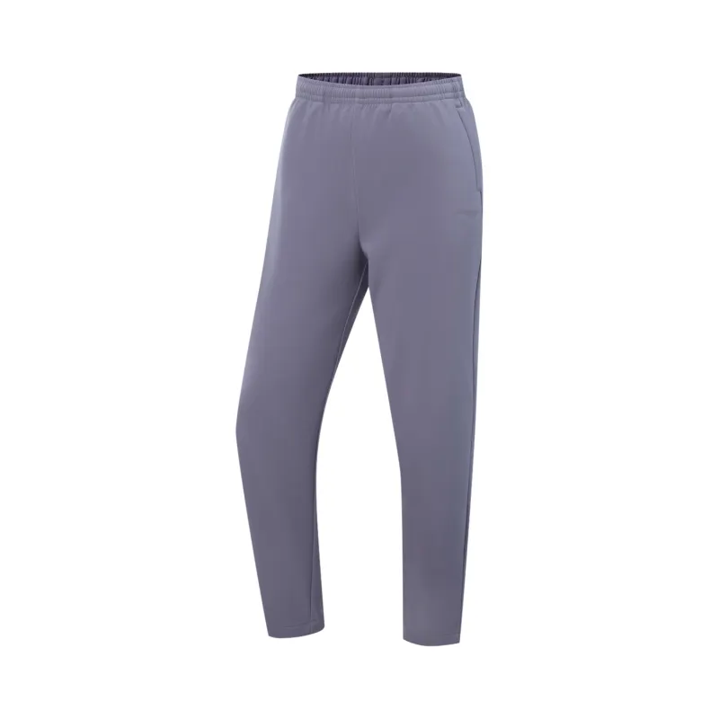 Li Ning Fitness Series Fleece Lined Thermal Athleisure Stitching Elastic Lace Up Casual Pants Women's