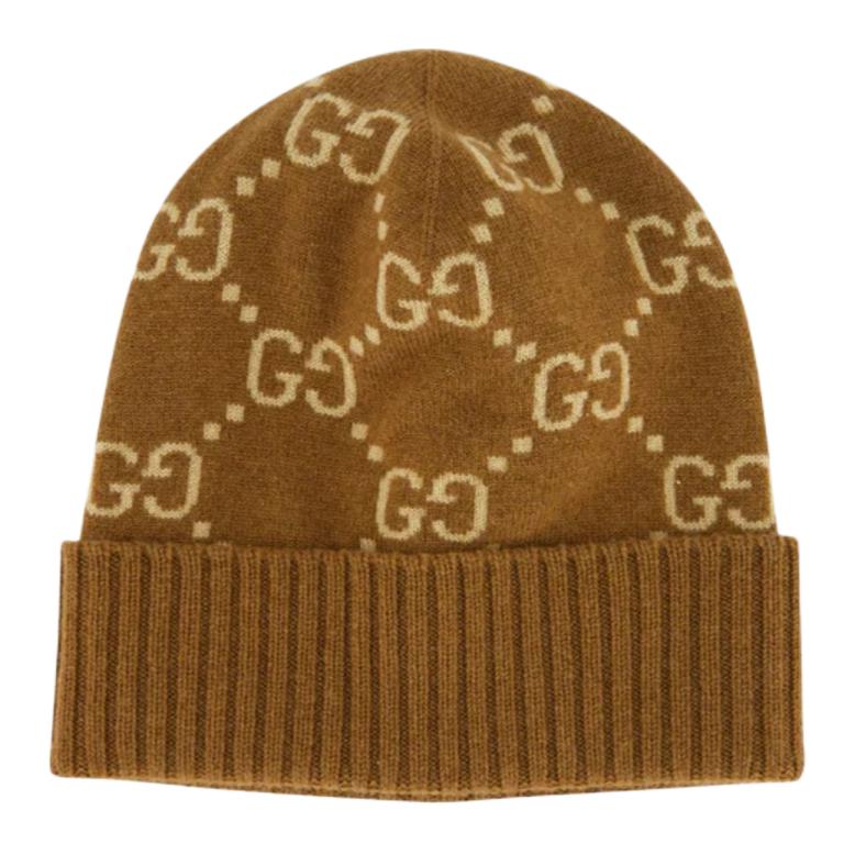 Шапка Gucci GG (бежевая)