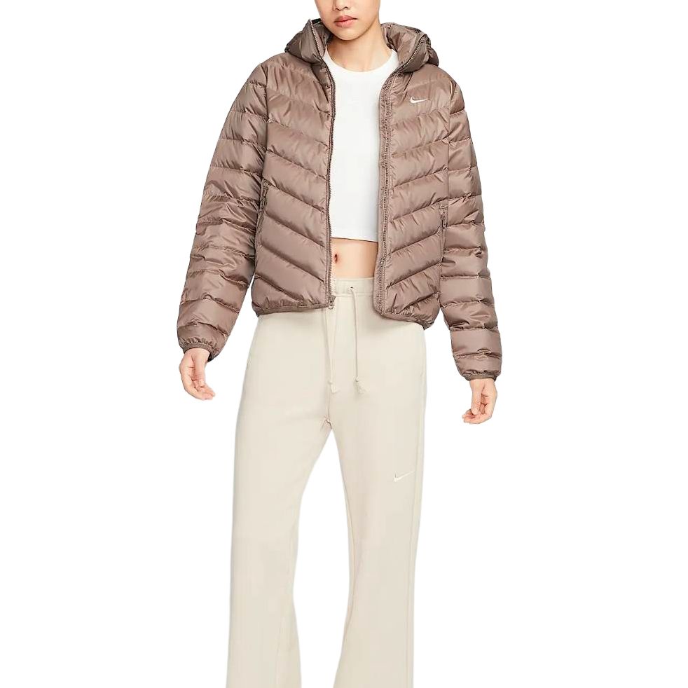 Женский пуховик Nike Windrunner (черный)