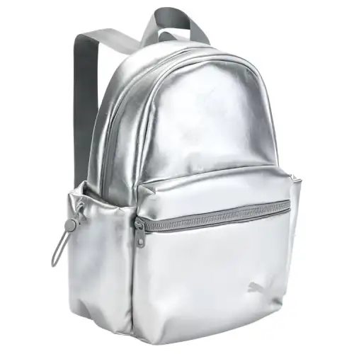 PUMA Puma Her Series Brand Logo Classic Fabric Backpack Medium Women's Silver