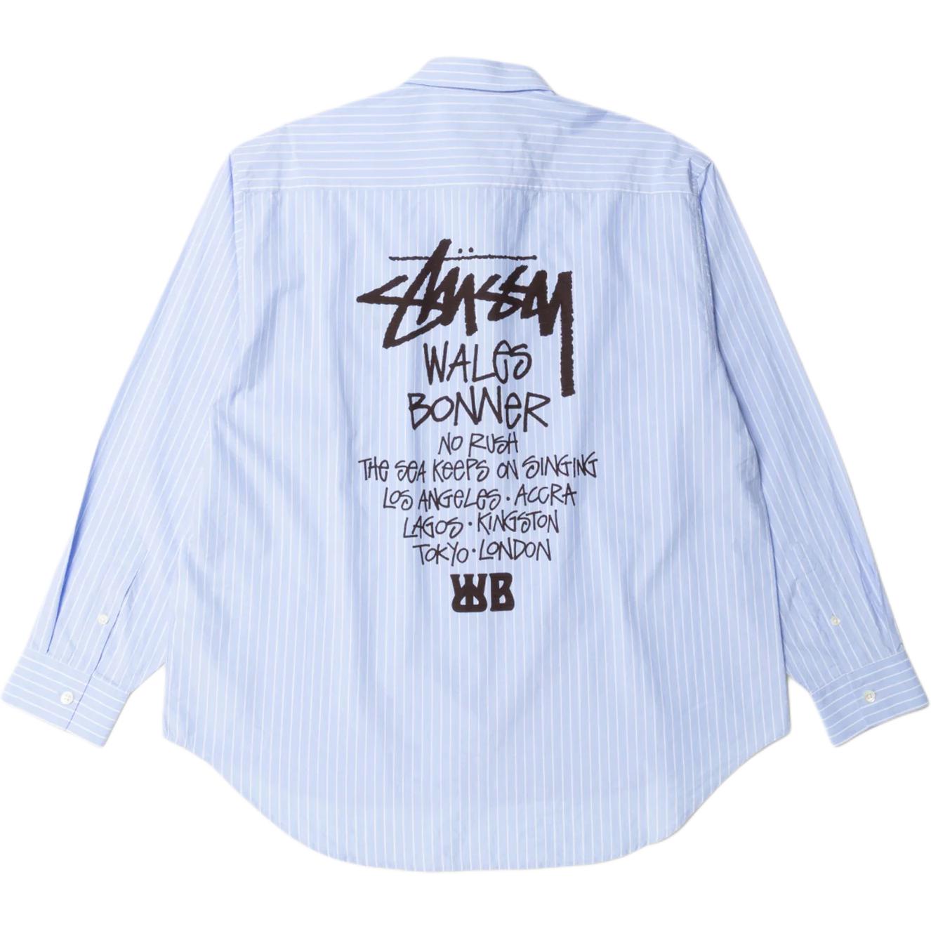 Рубашка Stussy x Wales Bonner (в полоску)