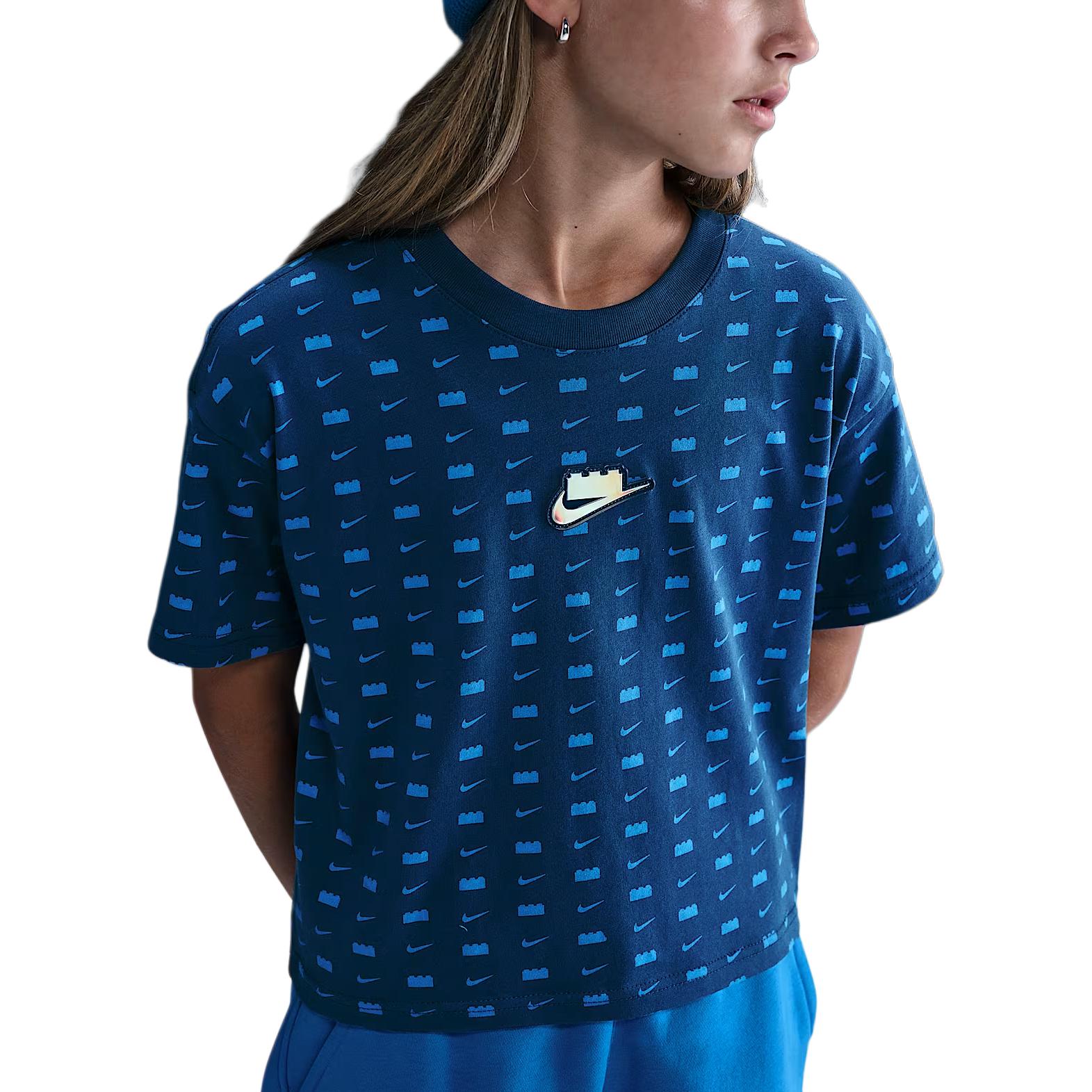 Женская футболка Nike x LEGO T-shirt (белая)
