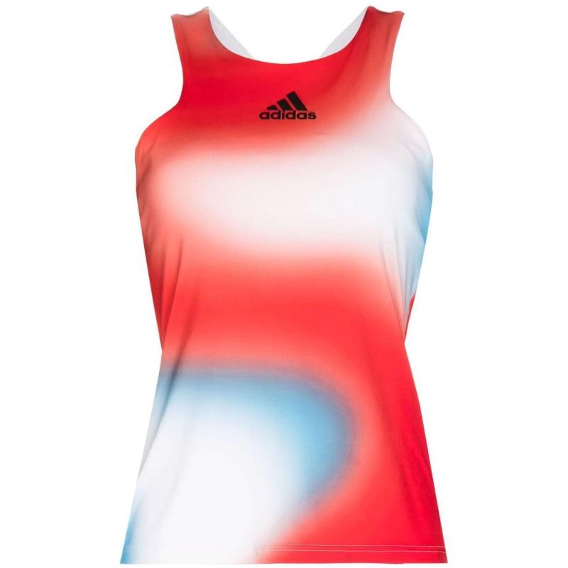 Adidas Free Shipping With AdiClub Melbourne Tennis Printed Match Tank Top