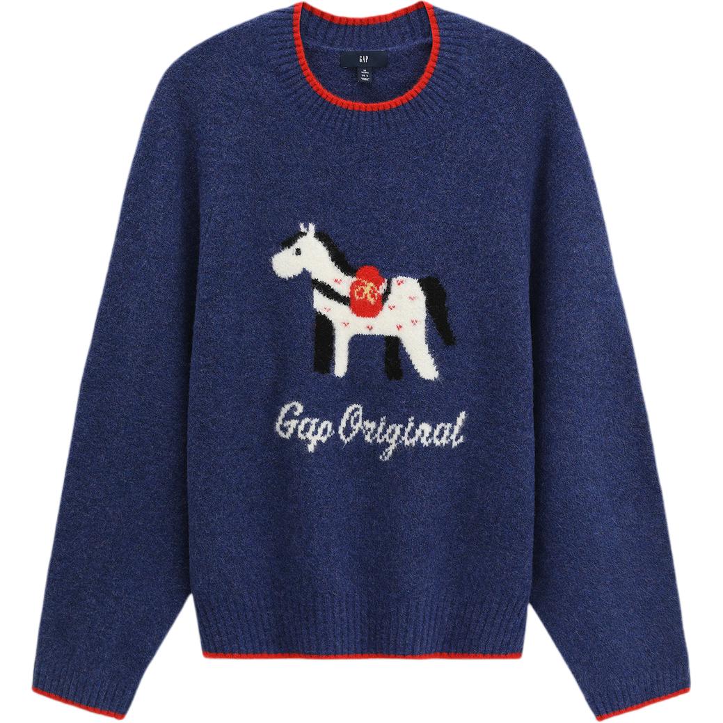 Женский свитер GAP Logo Knit (серый)