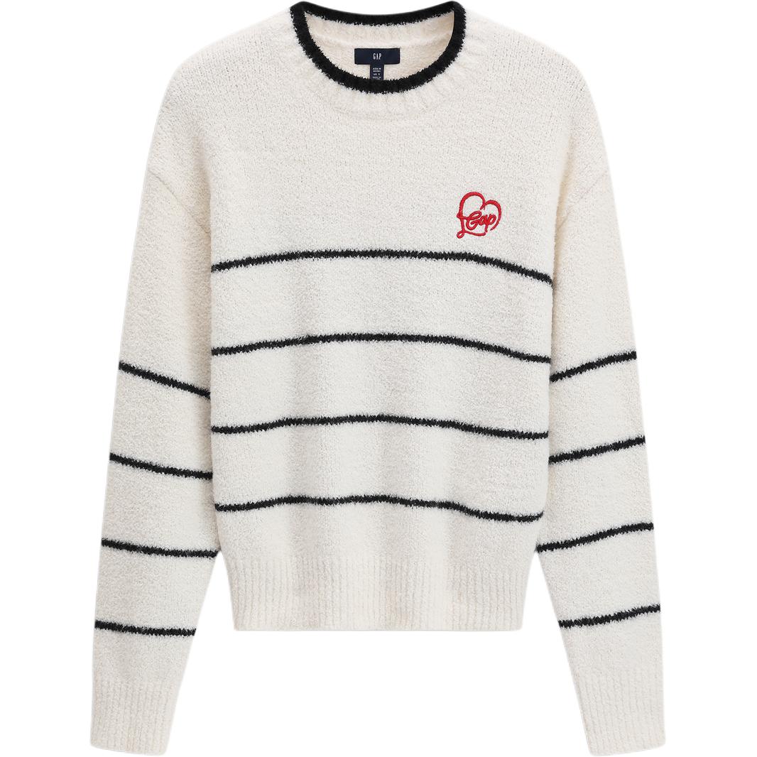 Женский свитер GAP Heart Logo (полосатый)