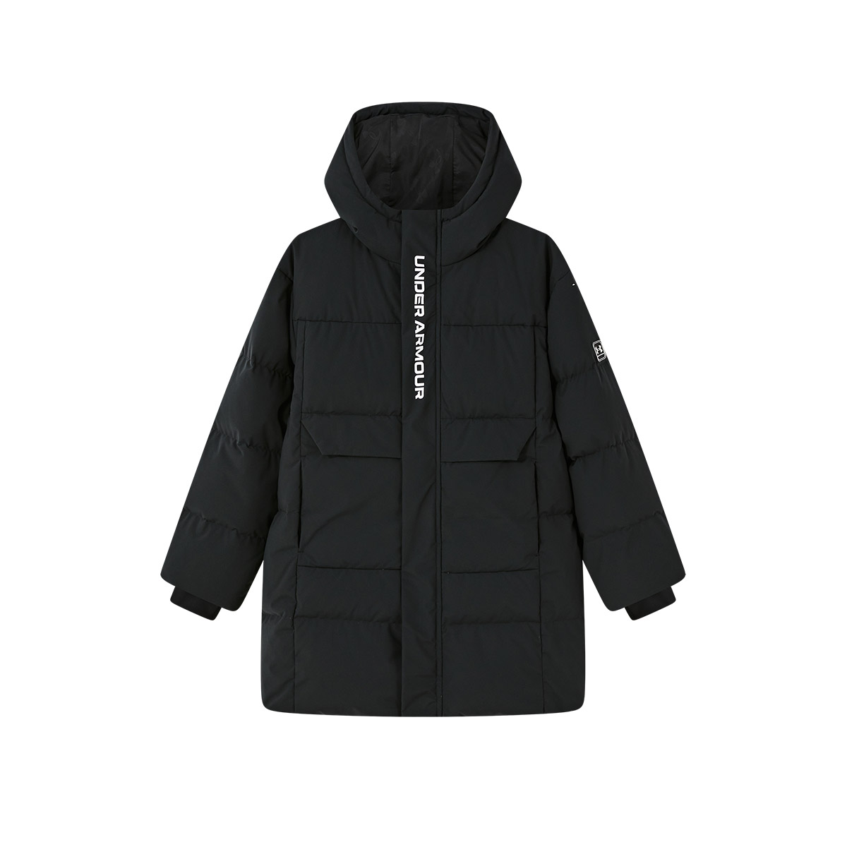 Куртка Under Armour Hooded Cotton Jacket (черная)