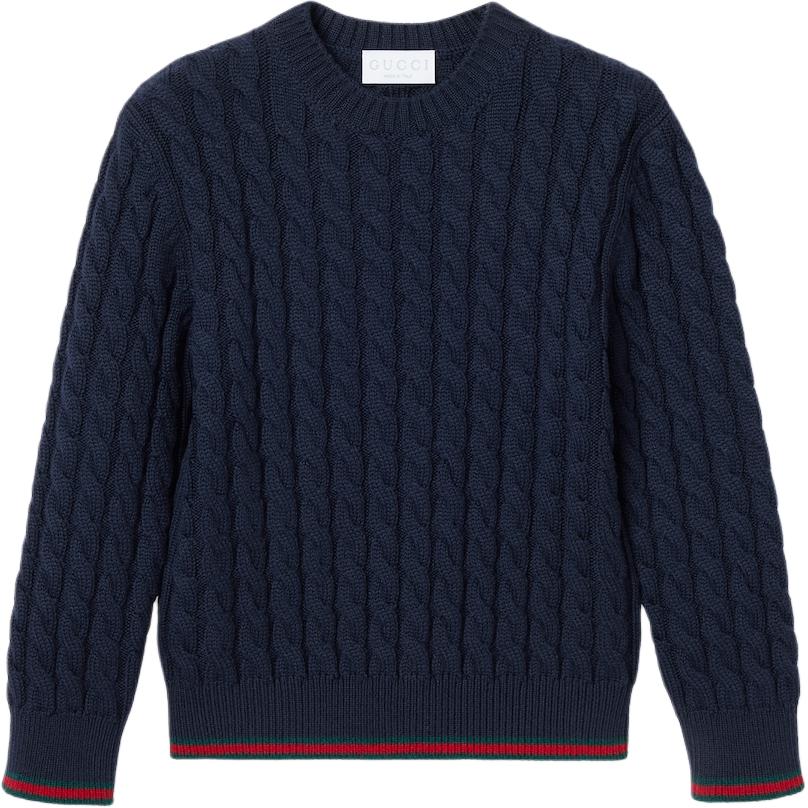 Детская кофта Gucci Вязаная из шерсти (розовая)