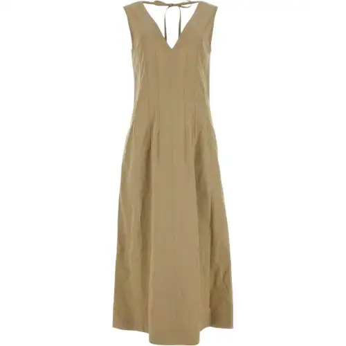 Bottega Veneta V Neck Sleeveless Midi Dress
