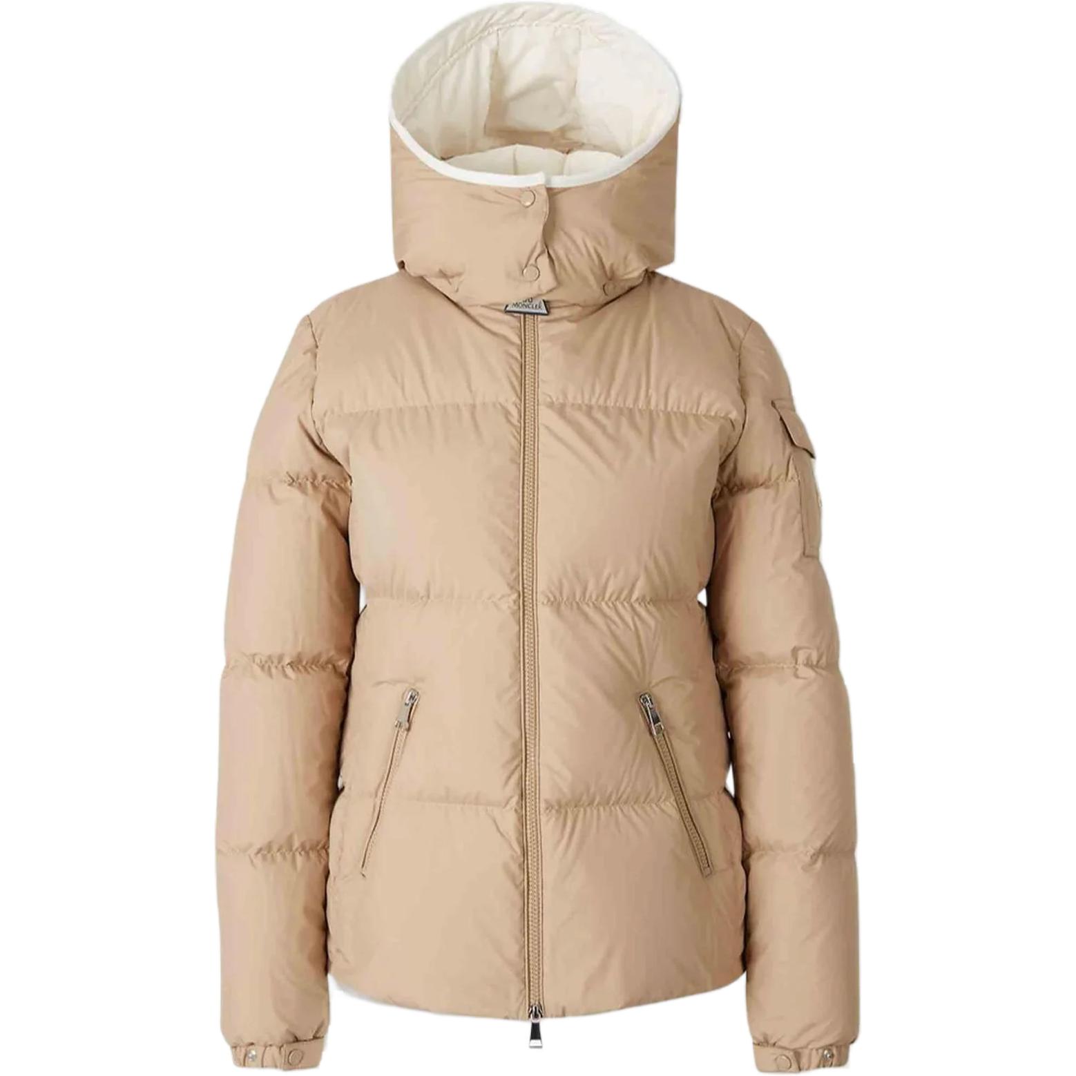 Женский пуховик Moncler Классический (розовый)