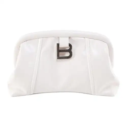 Balenciaga Xs Frame Logo Plaque Clutch Bag