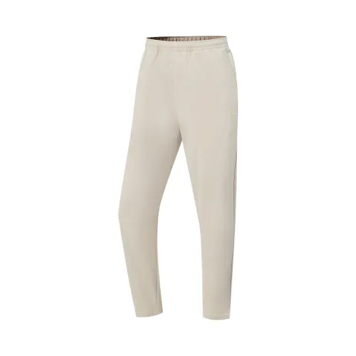 Li Ning Fitness Series Fleece Lined Thermal Athleisure Stitching Sportswear Sports Casual Pants Women's