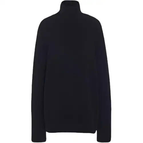 THE ROW Cashmere Sweaters Women's Black Turtleneck Moderate