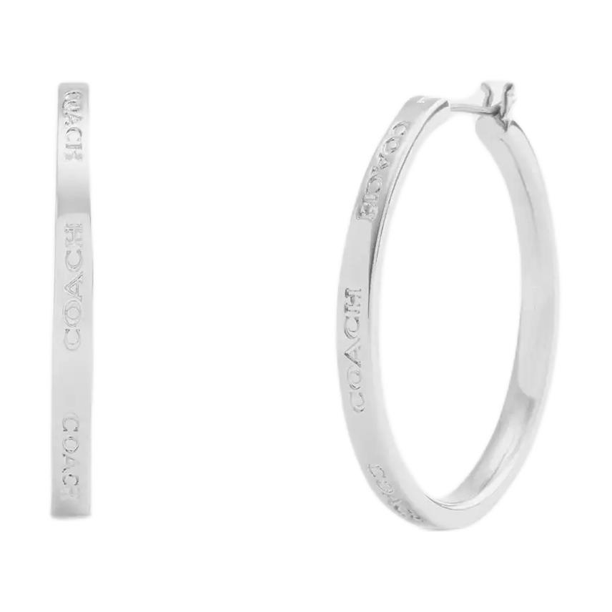 Женские серьги COACH (серебристые)