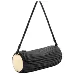 LOEWE Crinkle Nappa Sheep Leather Portable Crossbody Bag, Shoulder Bag Women's Black