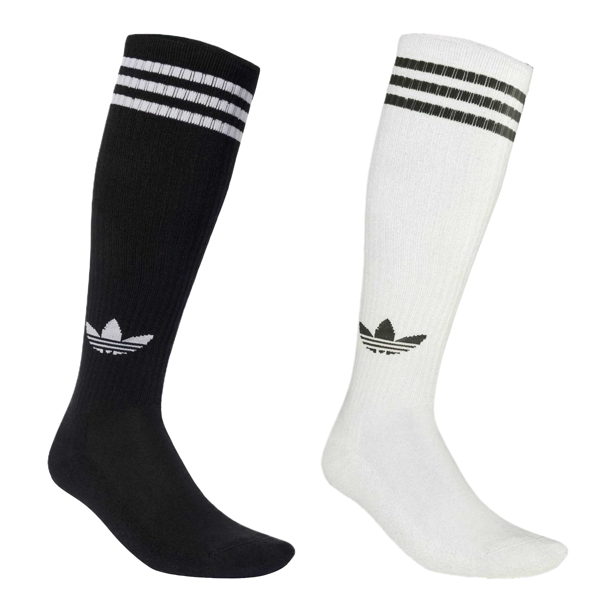 Adidas Originals three-stripes knee socks (pack of two)