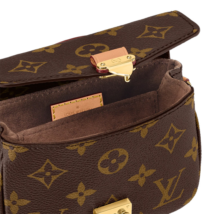 Женская сумка Louis Vuitton Micro Metis (коричневая) — фото 6