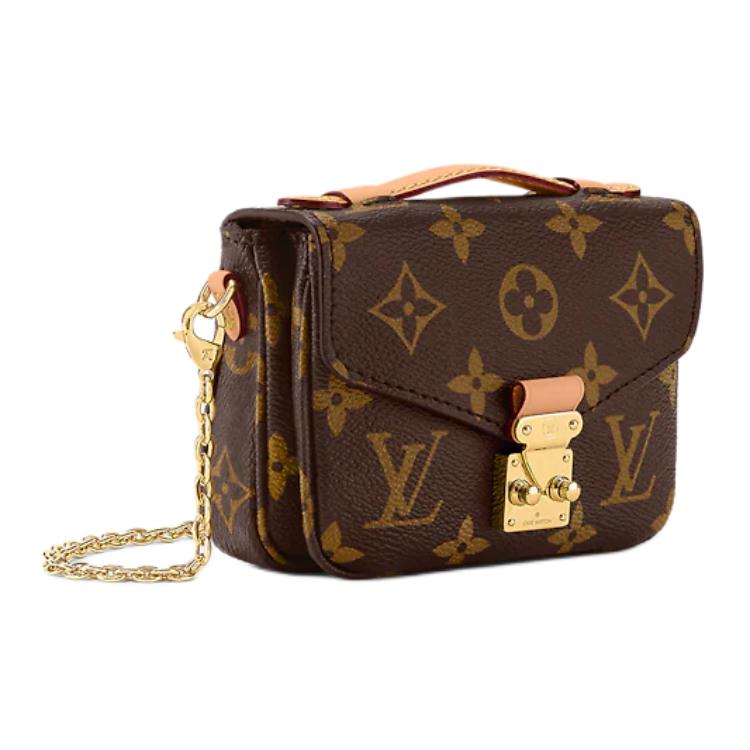 Женская сумка Louis Vuitton Micro Metis (коричневая) — фото 2