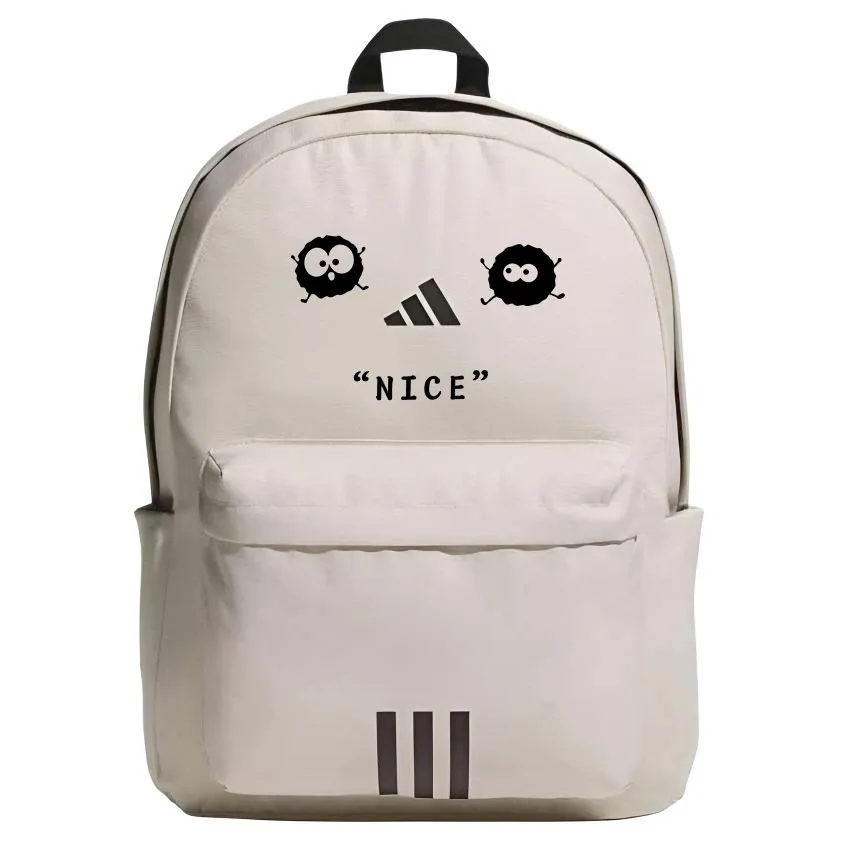 Adidas Fabric Patterned Print Backpack Regular Unisex Miracle Bauxite Brown
