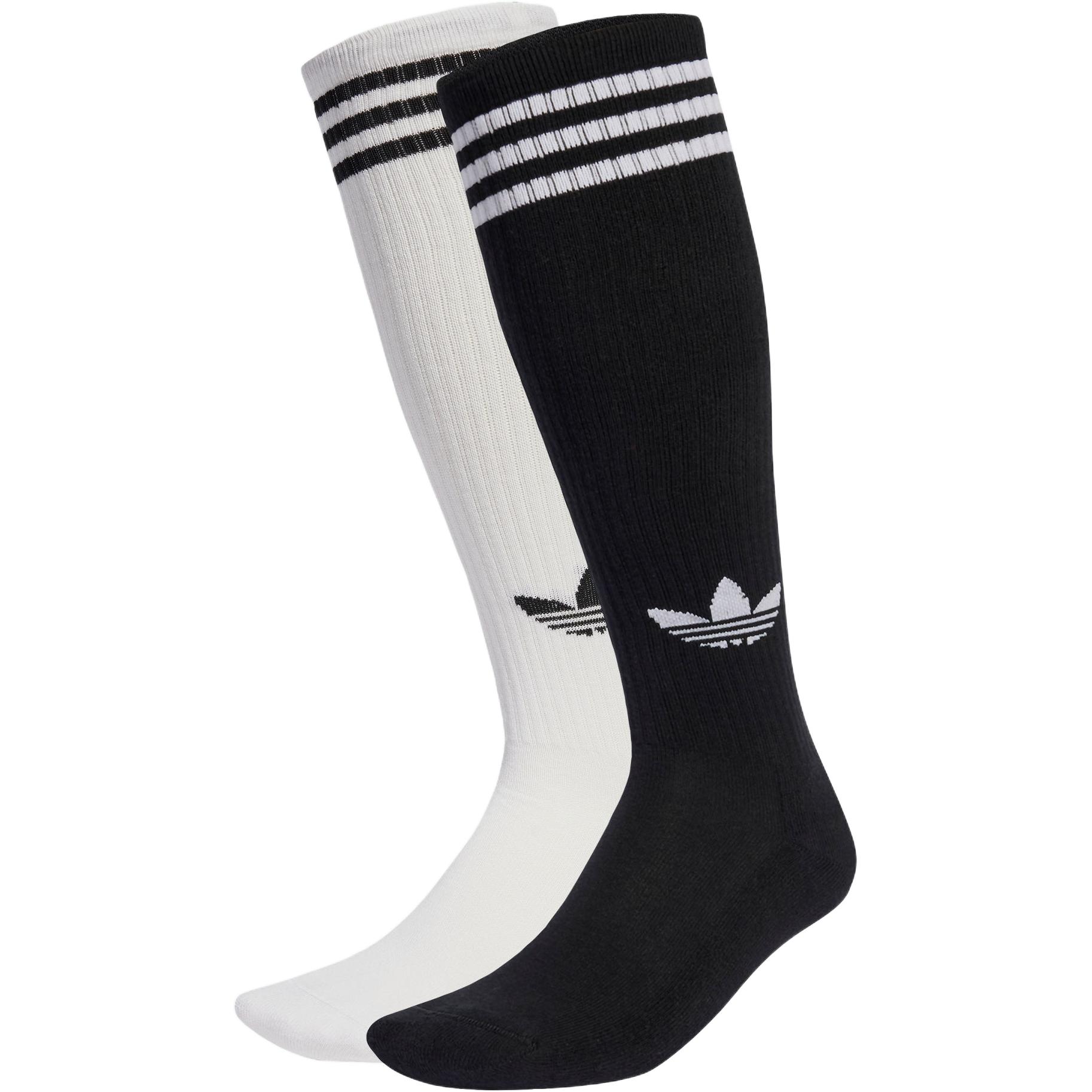 Adidas Originals three-stripes knee socks (pack of two)