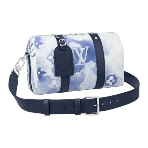 LOUIS VUITTON City Keepall Monogram Watercolor Blue