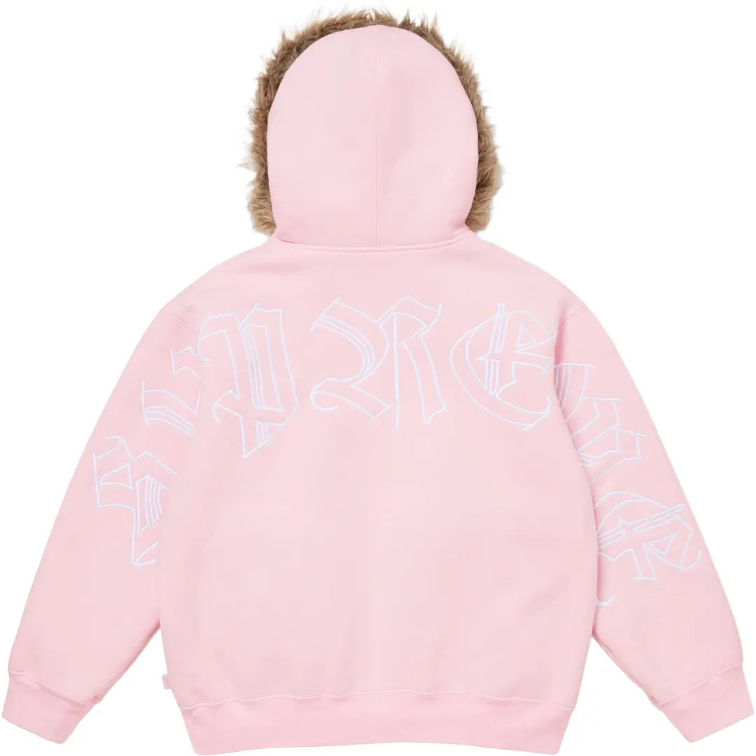 Supreme Faux fur Zip up Hoodie