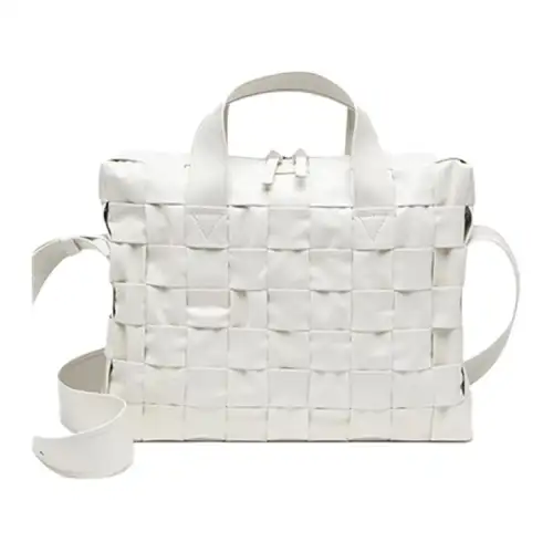 Bottega Veneta Cow Leather Handbag Men's White