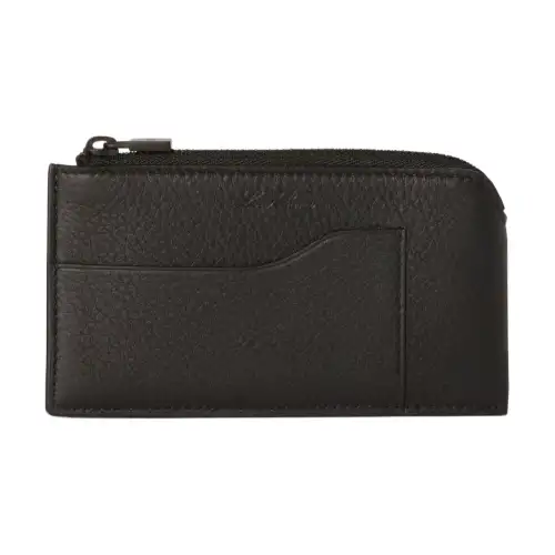 Loro Piana Calfskin Card Holder Men's Black