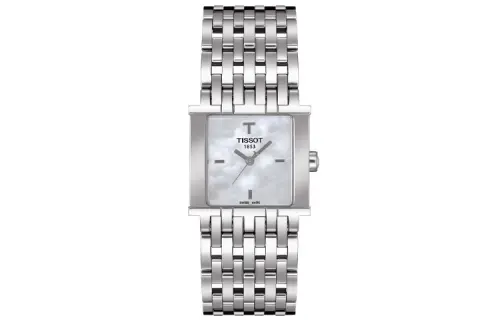 TISSOT Fashion Collection Quartz Movement Women's Watch 23.35*6.9mm White Dial Stainless Steel Case