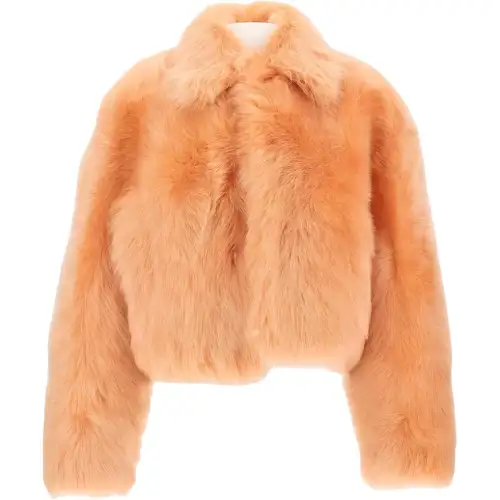Bottega Veneta Furs Women's Orange Lapel Moderate Other