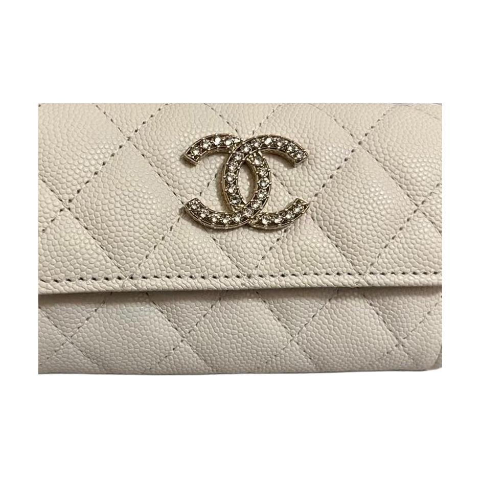 Женский кошелек Chanel 25S (белый) — фото 3